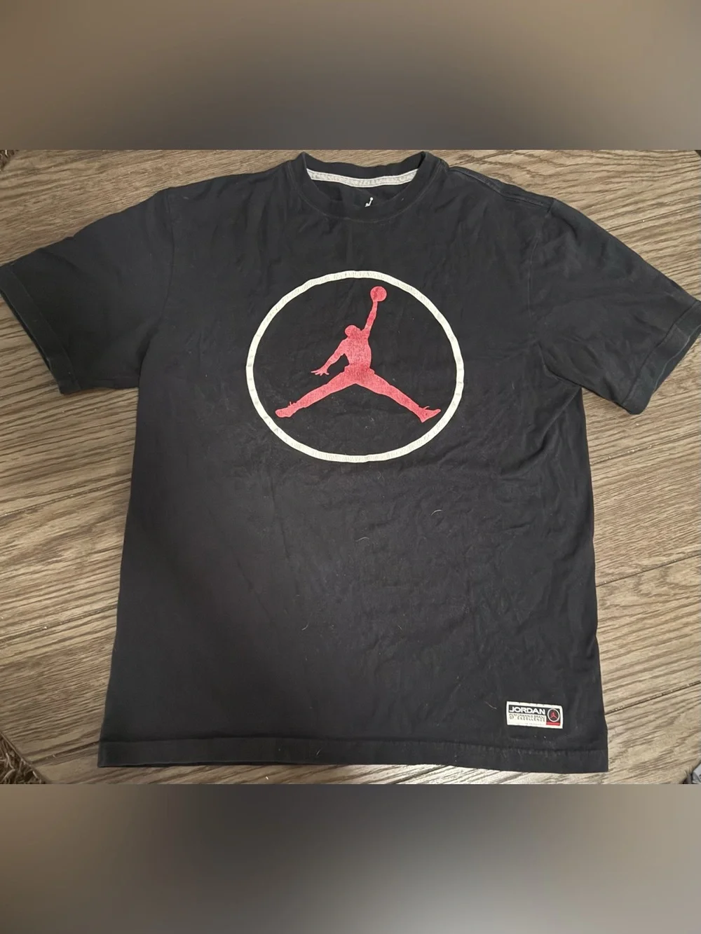Jordan Mens Black Short-Sleeve Logo T-Shirt